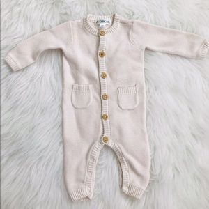Cream Knit Onesie